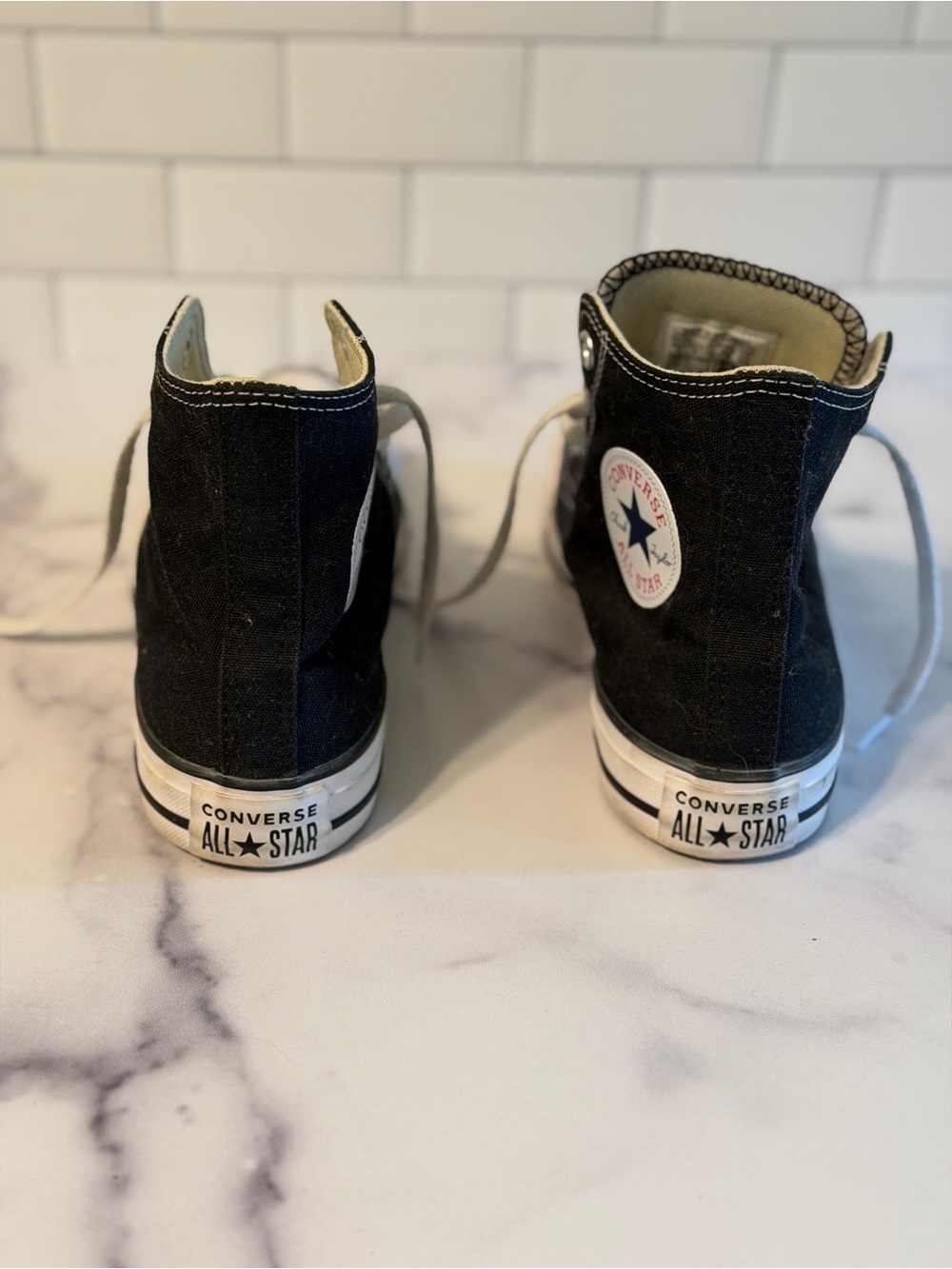 Converse Chuck Taylor All Star High Top Black Sneakers Women’s 8 Men’s 6 - Picture 9 of 12